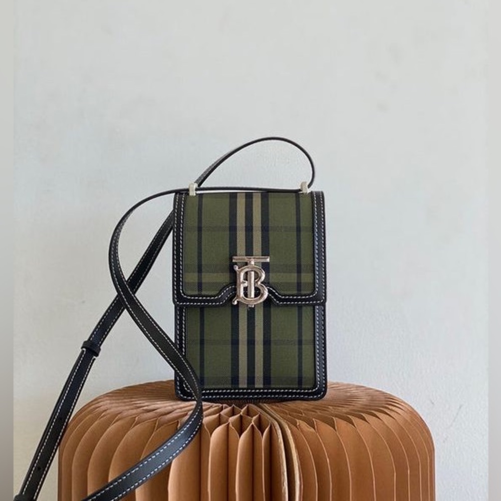 *EUC* BURBERRY Check Canvas Robin Crossbody Bag